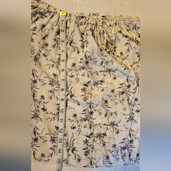 I Joah Floral Off-Shoulder Blouse Small Ruffle Bell Sleeve - Picture 7 of 10